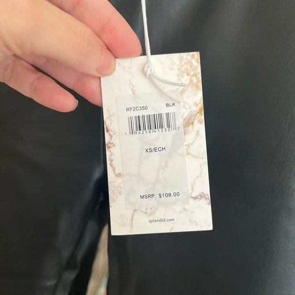 NWT Splendid x Cella Jane Vegan Leather Flare Size XS